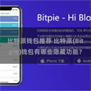 比特派钱包推荐 比特派(Bitpie)钱包有哪些隐藏功能？