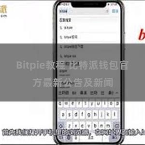 Bitpie教程 比特派钱包官方最新公告及新闻