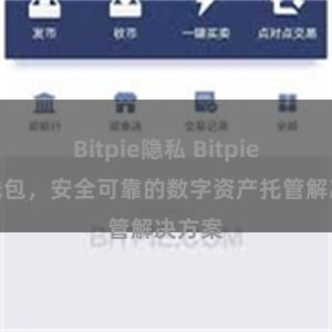 Bitpie隐私 Bitpie加密钱包，安全可靠的数字资产托管解决方案