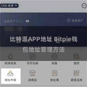 比特派APP地址 Bitpie钱包地址管理方法