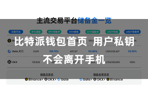 比特派钱包首页  用户私钥不会离开手机